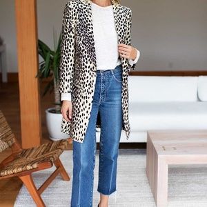 EUC Emerson Fry Wingtip Leopard Jacket - Size 2